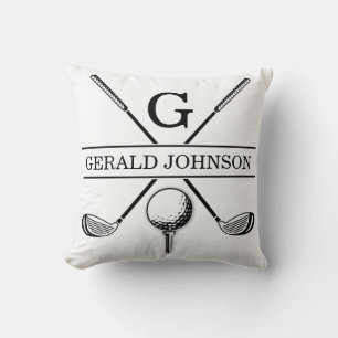 Coussin Golf Monogramme Design