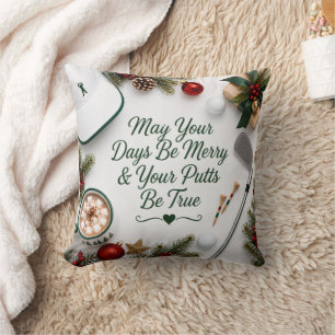 Coussin Golf Noël Holiday
