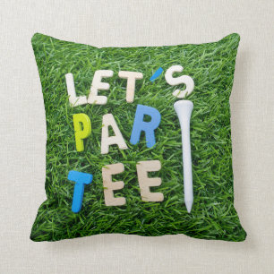 Coussin Golf Par Tee avec un tee sur la partie de golf ver