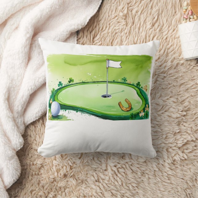 Coussin Golf St. Patrick's Day Golf à thème pour Golfer (Couverture)
