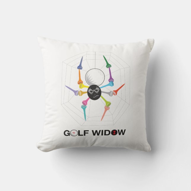 Coussin Golf Widow Black Widow Spider Tee - shirts (Recto)