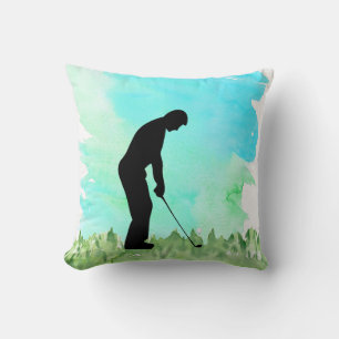 Coussin Golfer Silouette