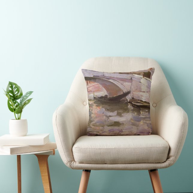 Coussin Gondoles par John Singer Sargent, Art Impressionni (Chaise)