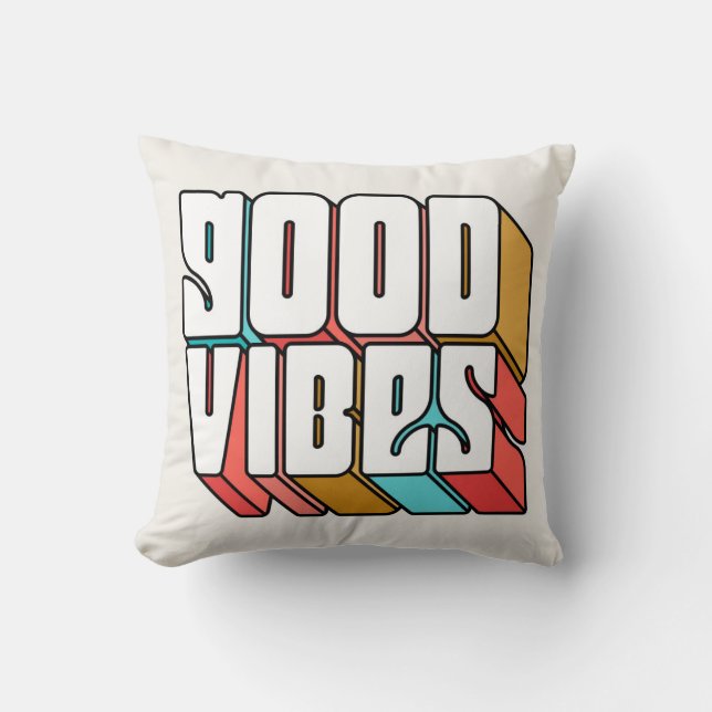 Coussin Good Vibes (Recto)