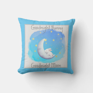 Coussin Goodnight Bunny Moon personnalisable