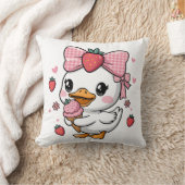 Coussin Goose d'été aux fraises (Couverture)