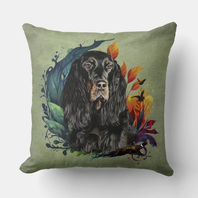 Coussin Gordon Setter (Recto)