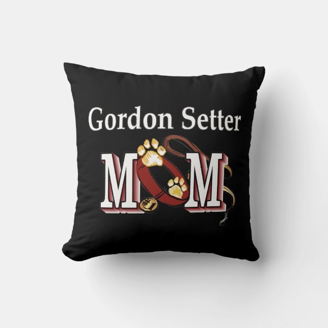 Coussin Gordon Setter Maman (Recto)