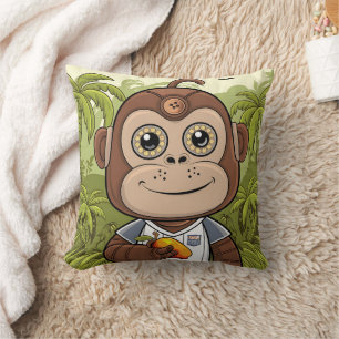 Coussin gorille robot brune