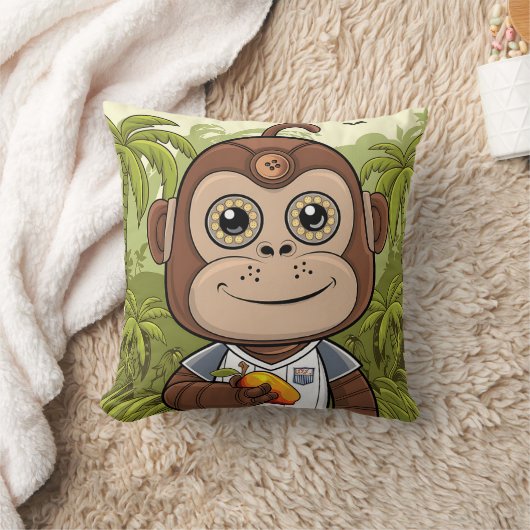 Coussin gorille robot brune (Couverture)