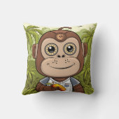 Coussin gorille robot brune (Verso)