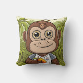 Coussin gorille robot brune (Recto)