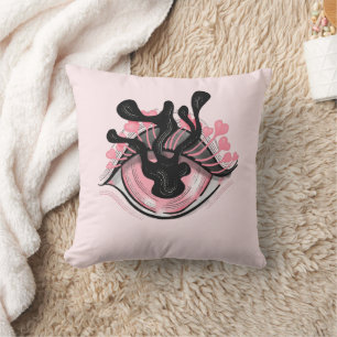 Coussin Goth Bizarre Oeil rose Déplaisant Horreur Magique