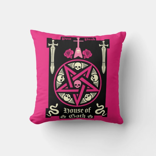 Coussin Goth Subculture Post Punk Music (Recto)