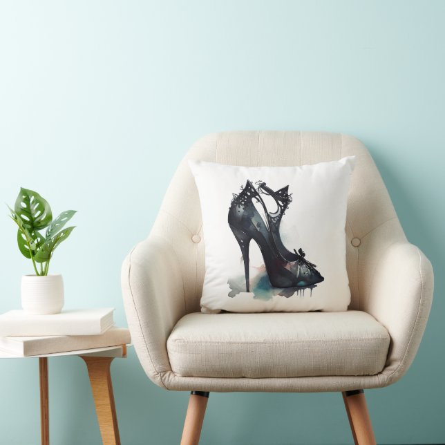 Coussin Goth Vogue | Brasage Turquoise et talon haute de S (Chaise)