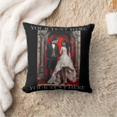 Coussin Goth Wedding Couple Quitter l'Eglise (Couverture)