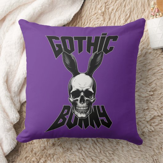 Coussin Gothic Bunny – Dark Easter Art - almofada (Couverture)