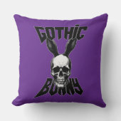 Coussin Gothic Bunny – Dark Easter Art - almofada (Recto)