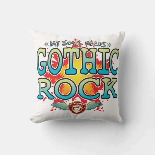 Coussin Gothique Rock Soul Cushion (Recto)