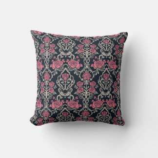 Coussin Gothique Rose Vin Jeu d'oreiller