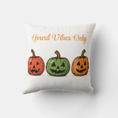 Coussin Gourd Vibes Only Halloween (Verso)
