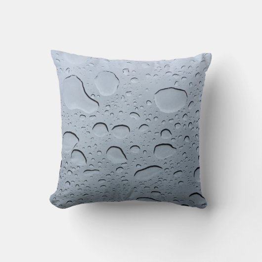 Coussin Goutte d'Eau Motif Clair Cristallin Abstrait Goutt (Recto)