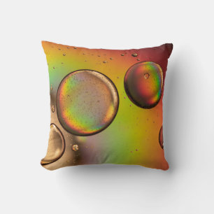 Coussin gouttelettes d'eau sur panneau de verre