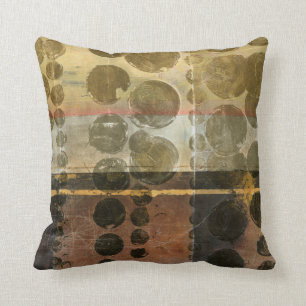 Coussin Gouttelettes vertes circulaires