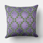 Coussin Gouttes de pluie vertes (Verso)