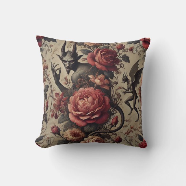 Coussin Grace éclipsée - Victorien gothique (Recto)