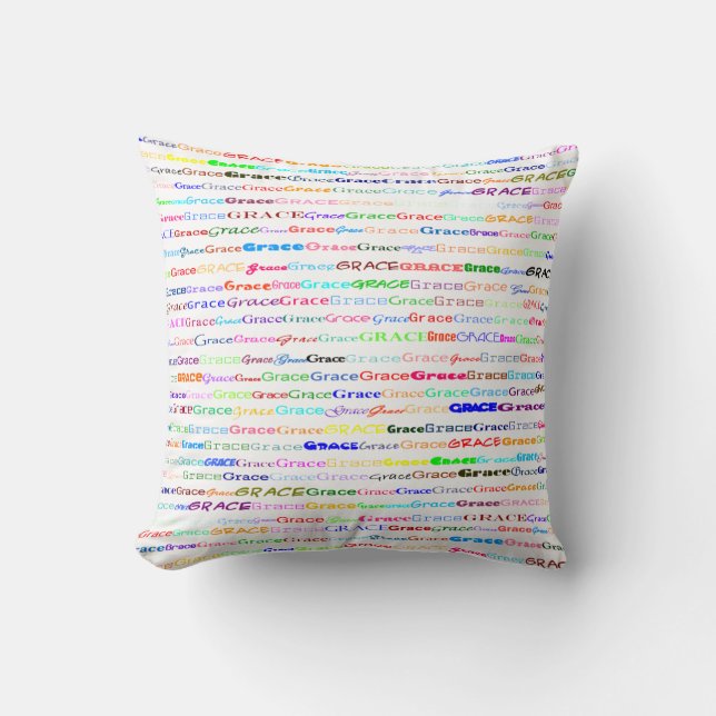 Coussin Grace Texte Design II Pillow Pillow (Recto)