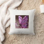 Coussin Graceful Rêve Le Papillon Violet Enchantant. (Couverture)