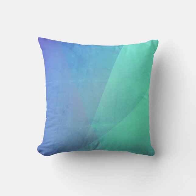 Coussin Gradation Blue Aqua & Turquoise (Recto)