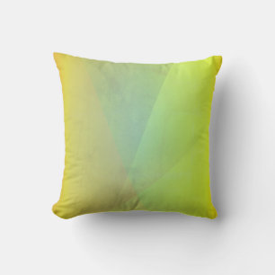 Coussin Gradation géométrique jaune moderne