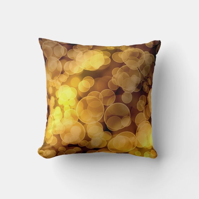 Coussin Gradient abstrait de Bokeh (Recto)
