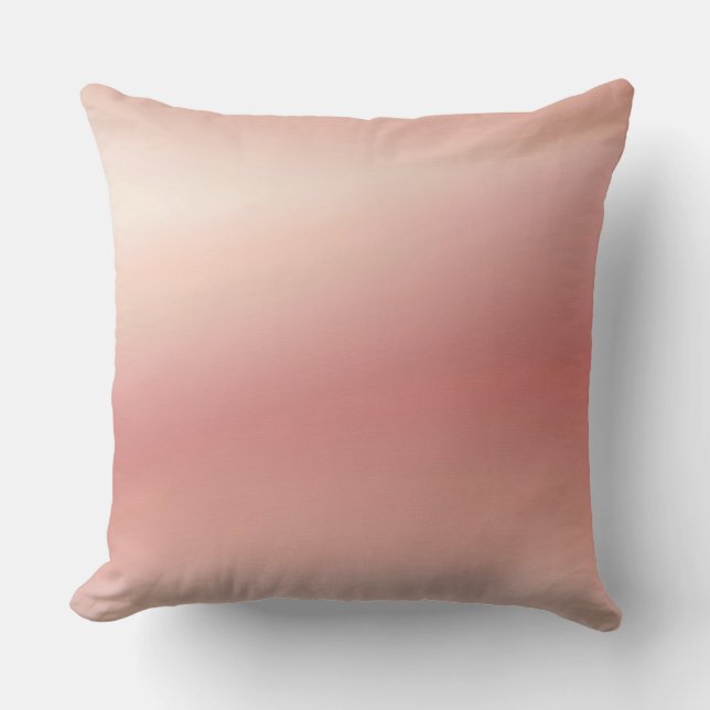 Coussin gradient de pêche abstrait (Recto)
