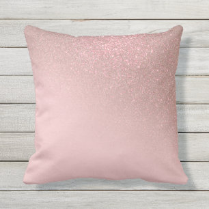 Coussin Gradient diagonal Rose Gold Blush Pink ombre