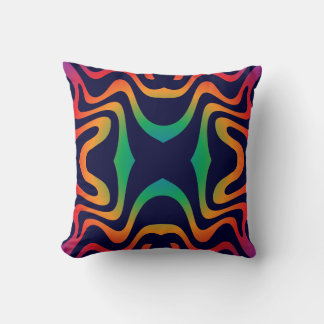 Coussin Gradient waves seamless pattern, psychedelic