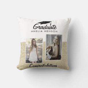 Coussin Graduation Rustique Graduate 2 Photos