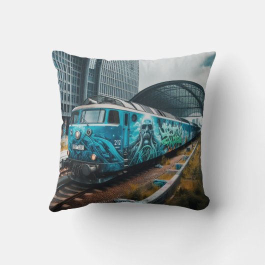 Coussin Graffiti Art Jeu d'oreiller (Verso)