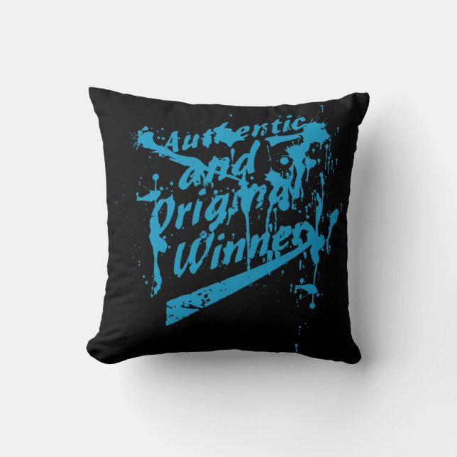Coussin Graffiti Authentique Vainqueur Original Grunge Écl (Recto)
