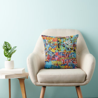 Coussin Graffiti coloré