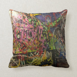 Coussin Graffiti coloré
