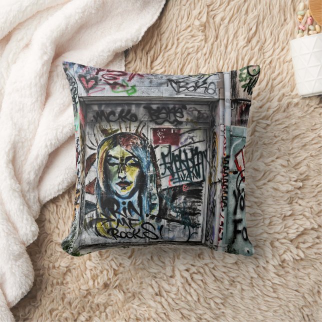 Coussin Graffiti Cool Moderne Urbain Art de rue (Couverture)