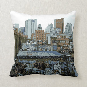 Coussin Graffiti de New York City