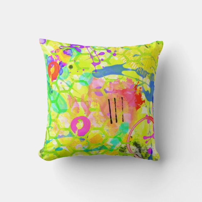 Coussin Graffiti été (Recto)