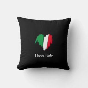 Coussin Graffiti italien pulvérisé Graphique de coeur