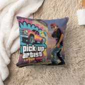 Coussin Graffiti urbain et artiste de collecte (Couverture)