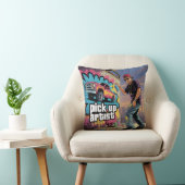 Coussin Graffiti urbain et artiste de collecte (Chaise)