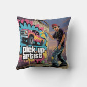 Coussin Graffiti urbain et artiste de collecte (Verso)